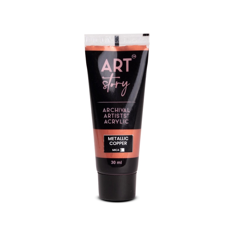 Metallic Artists Acrylic Colour Copper 30ml Tube
