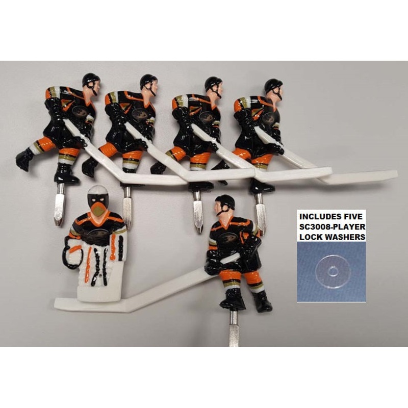TEAM KIT: ANAHEIM DUCKS (BLACK)  W/LOCK WASHERS [SC1000UANAHX]