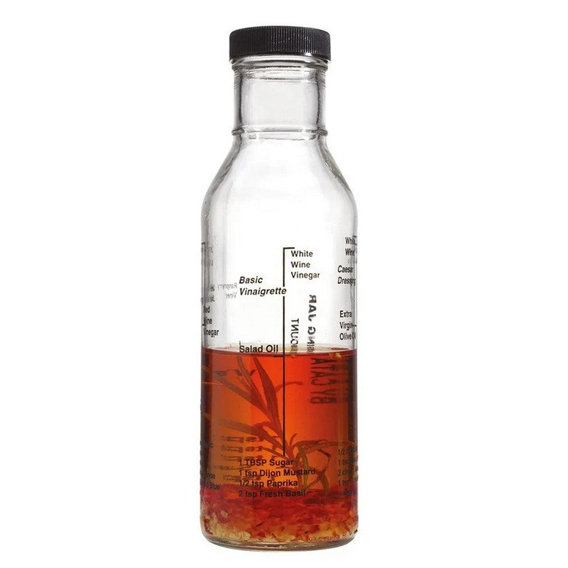 Eddingtons Glass Salad Dressing Jar