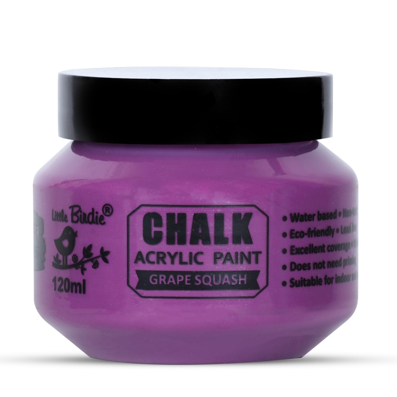 Home Decor Chalk Paint Grape Squash 120ml Bottle