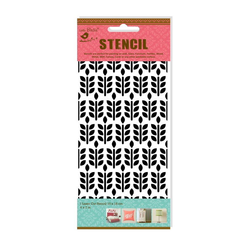 Stencil Dense Foliage 4 X 7Inch 1Pc Pbci Lb