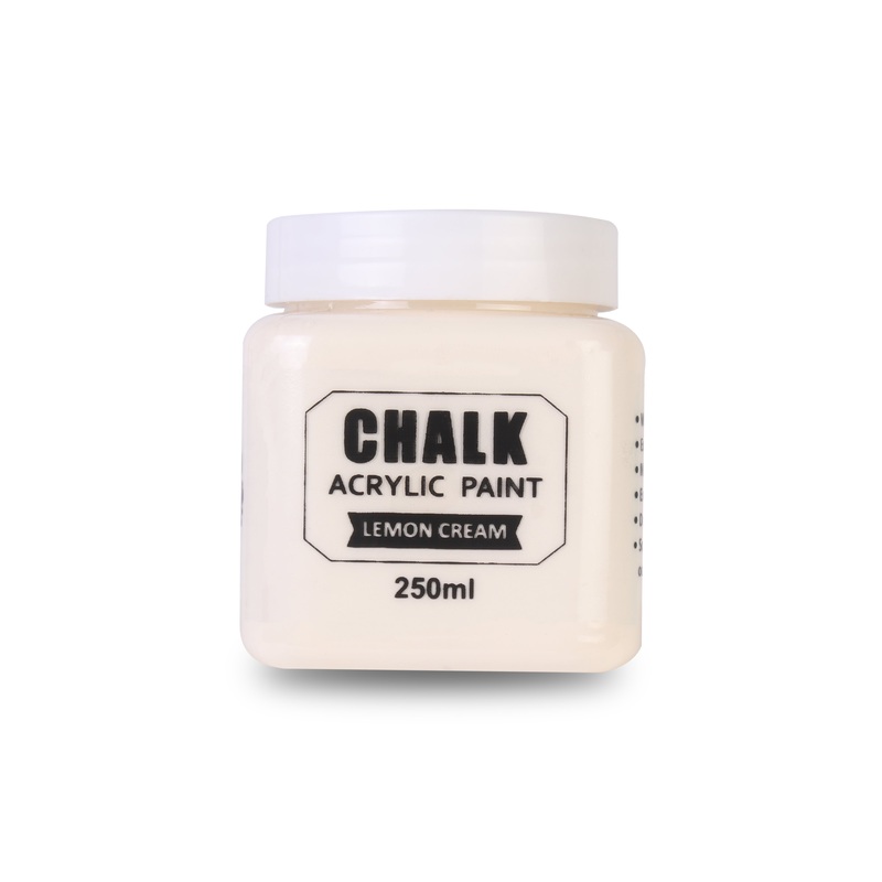 Home Decor Chalk Paint Lemon Cream 250Ml Bottle