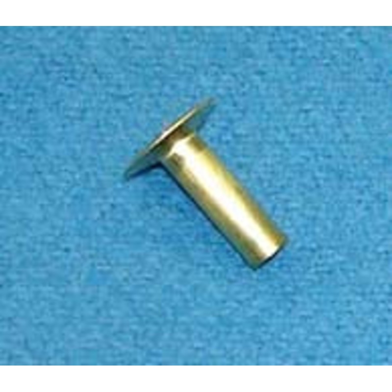 9/64 X 7/16 X 3/8 SEMI TUBE RIVET (BRASS) [AA6128]