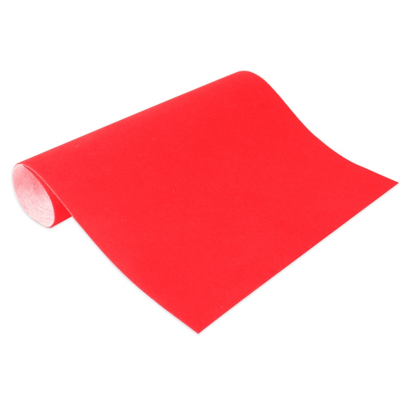 Flock Fabric A4 Red 1Sheet Lb