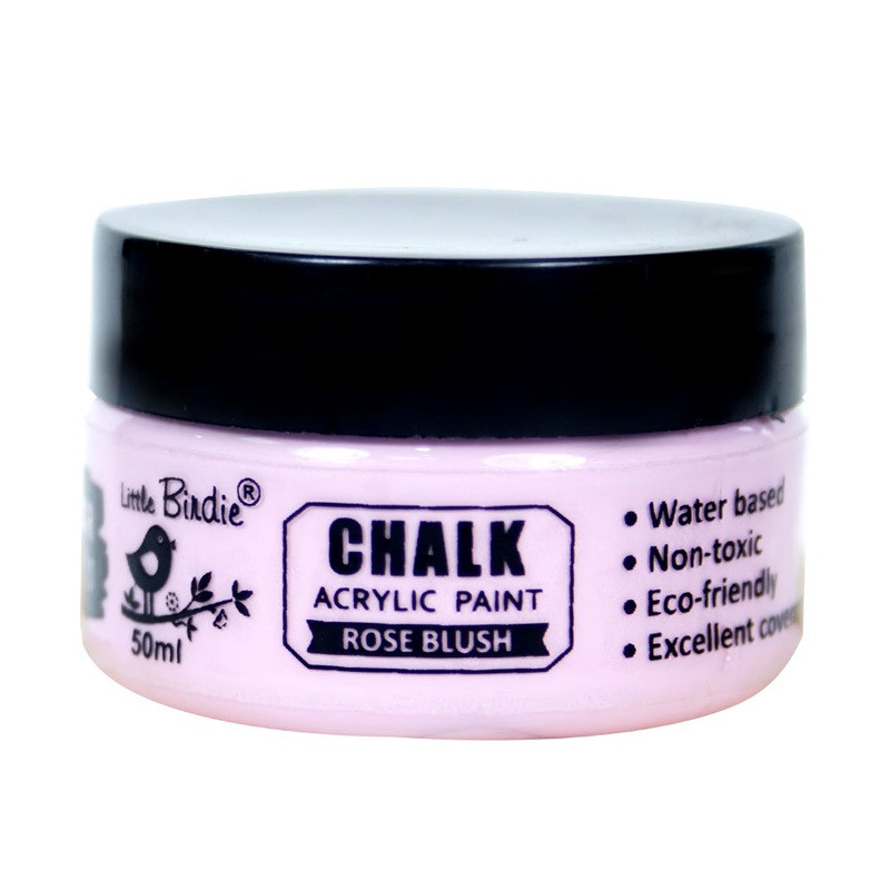 Home Decor Chalk Paint Rose Blush 50ml Bottle