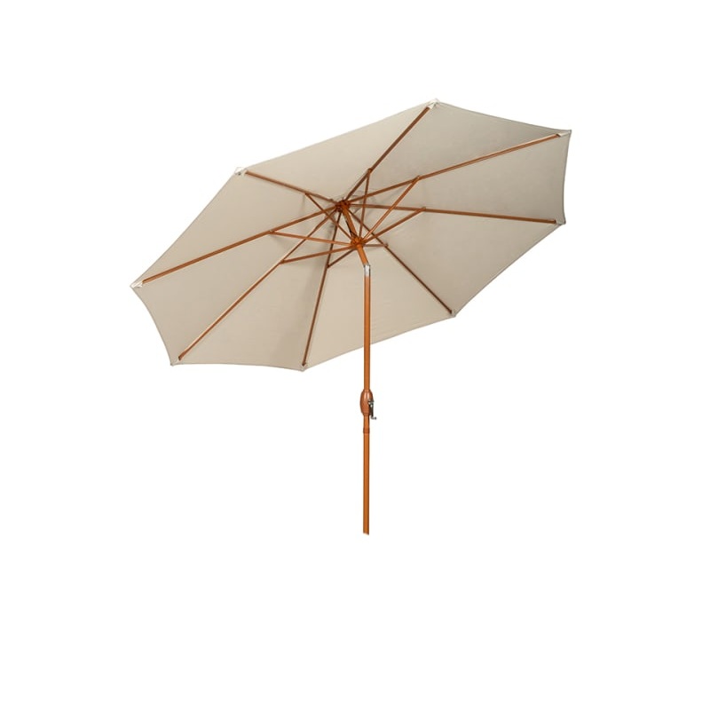 Waterproof Parasol + Crank & Tilt Wood 3m NJ36148861796