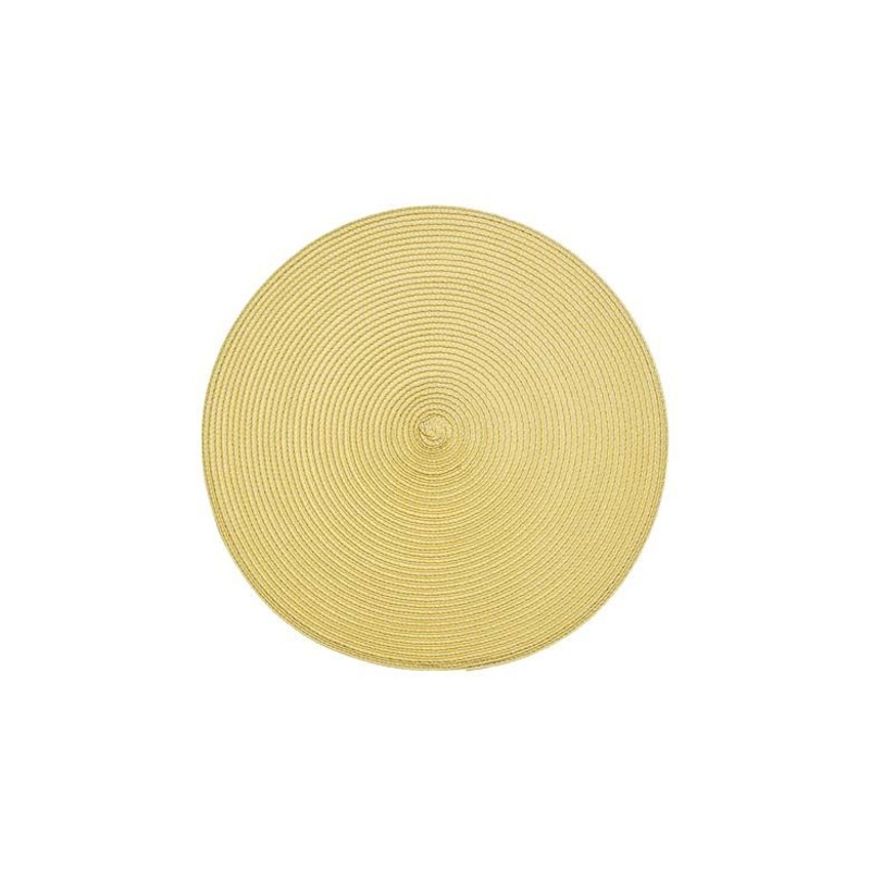 Walton’s Circular Ribbed Placemat – Saffron