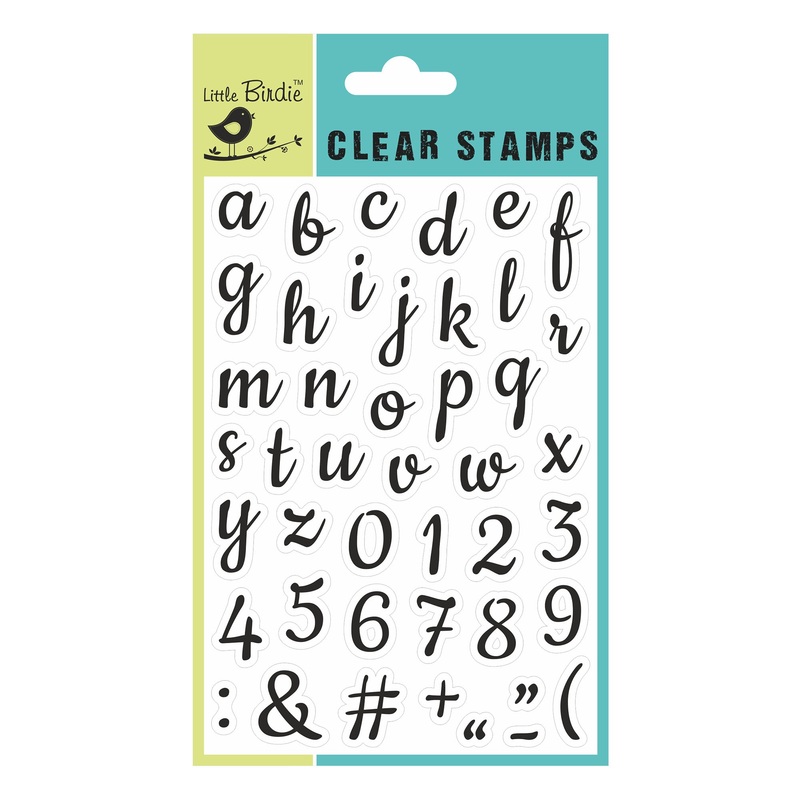 Clear Stamp 4Inch X 6Inch Alphanumeric Jumble 44Pc