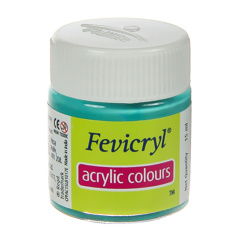 Fevicryl Acrylic Colours Teal Blue 15Ml Bottle