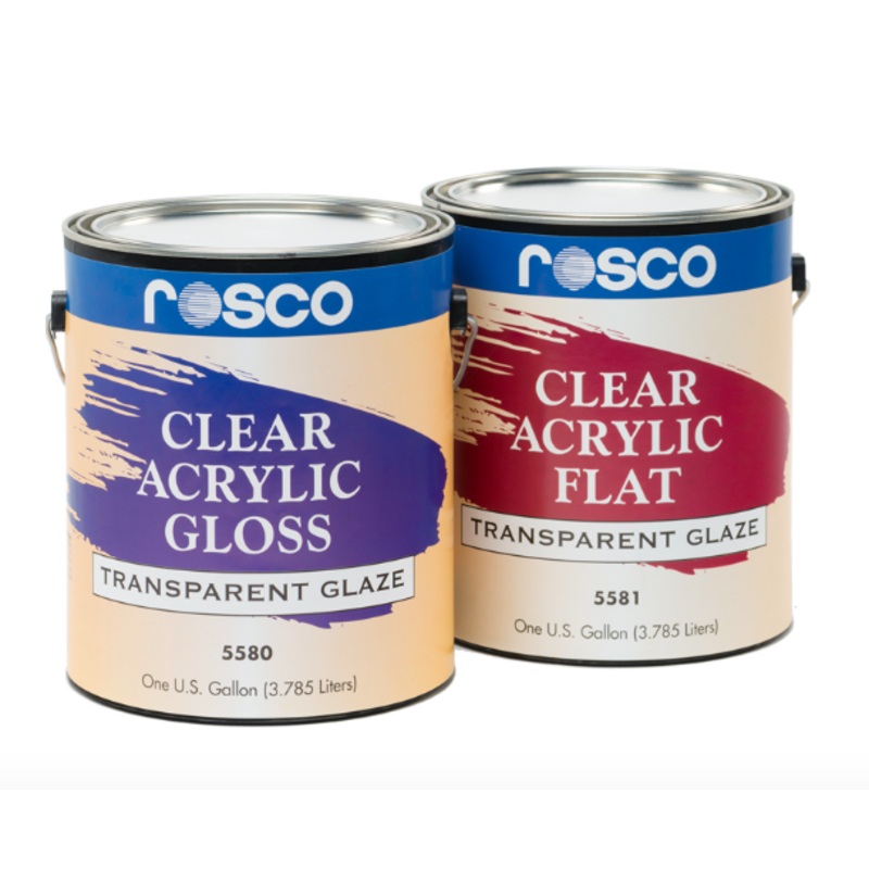 Rosco Clear Flat Acrylic Glaze – 5 Gallon Y13135224