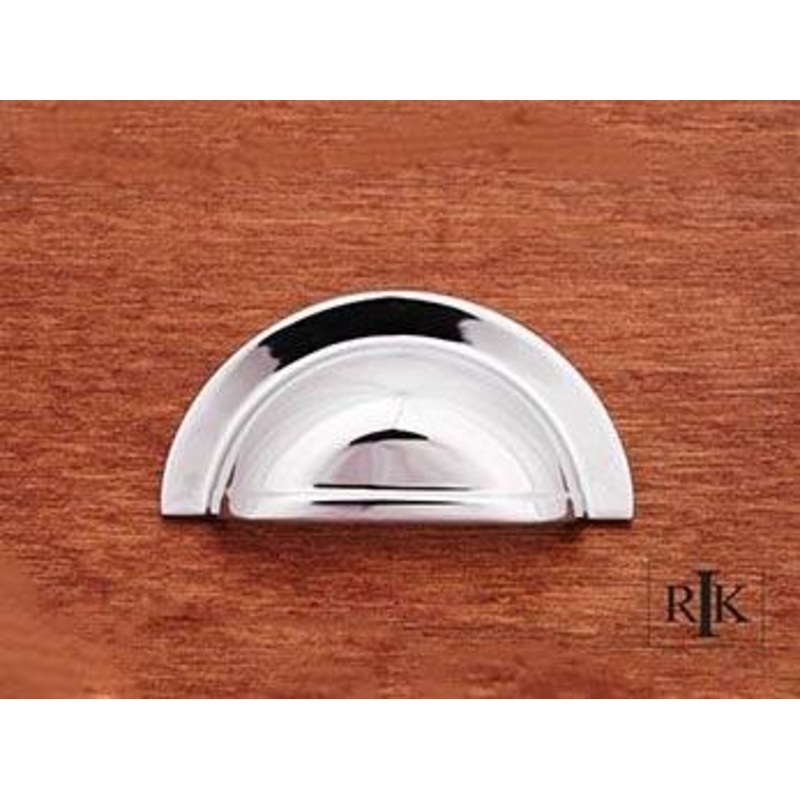 Smooth Half Circle Cup Pull 3 5/8 (92mm) – Chrome