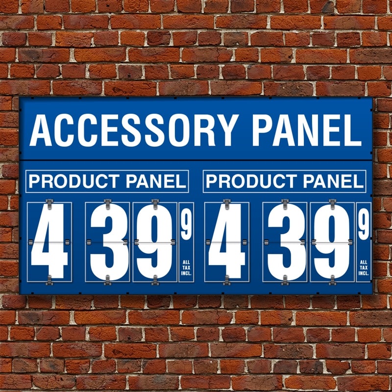 10 Flip Numbers- Two-Product, Horizontal Pole or Wall Mount