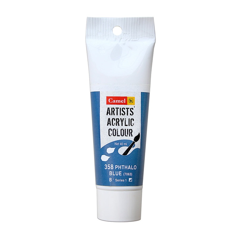 Artist Acrylic Colour Sr1 Phthalo Blue 40Ml Tube Camlin