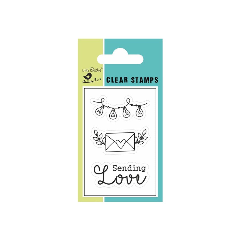 Clear Stamps Sending Love 3Inch X 2Inch 3Pc