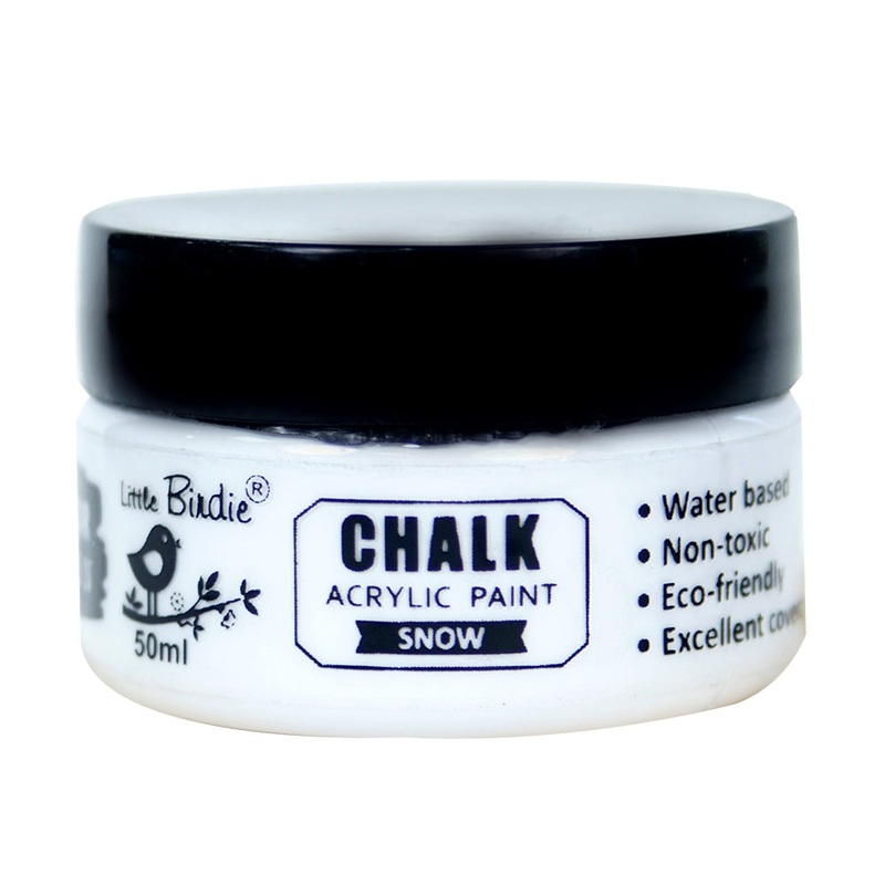 Home Decor Chalk Paint Snow 50ml Bottle