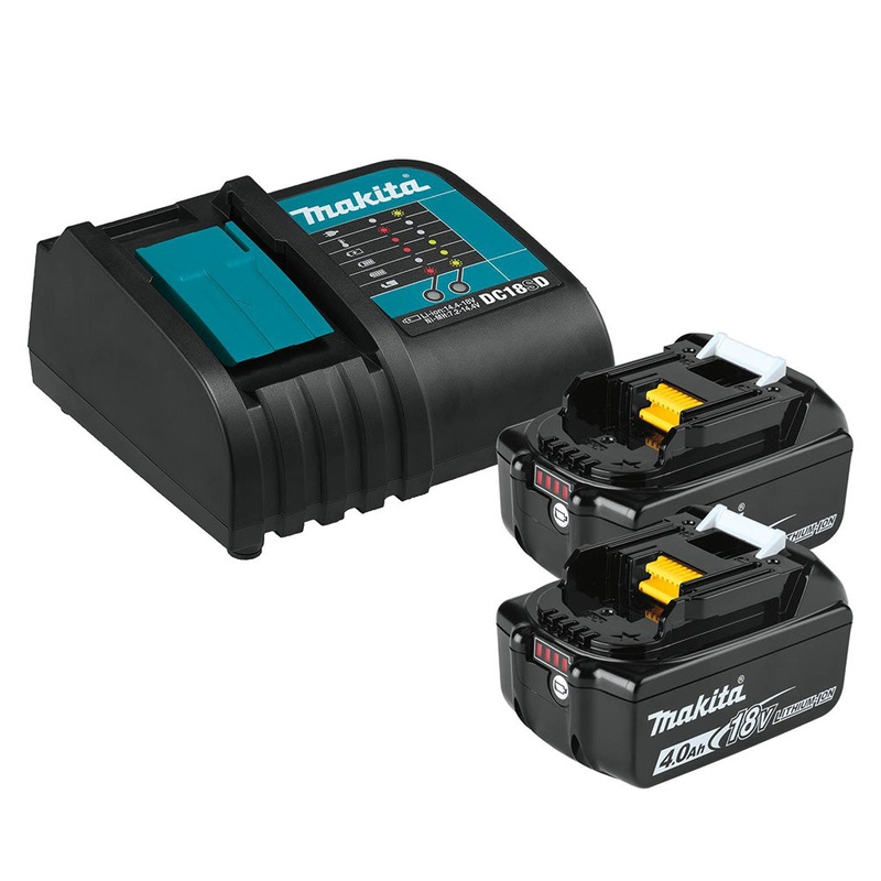 Makita BL1840BSC2 18V LXT LithiumIon Battery and Charger Starter Pack (4.0Ah)