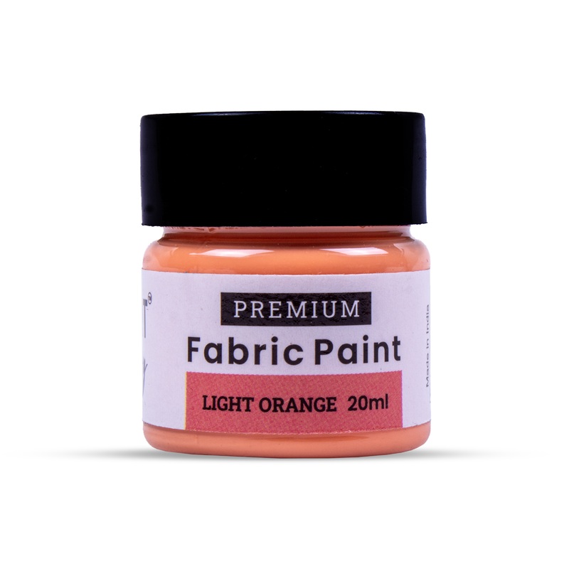 Acrylic Fabric Paint Light Orange 20ml Bottle
