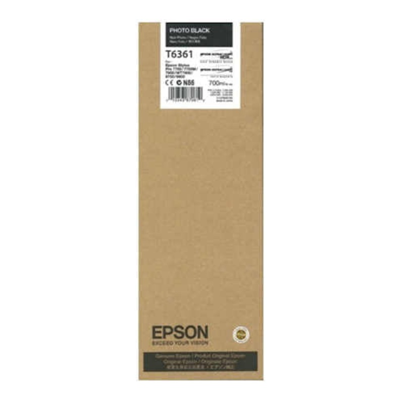 Epson T636100 9900 700ml Photo Black Ink Ultrachrome HDR Ink