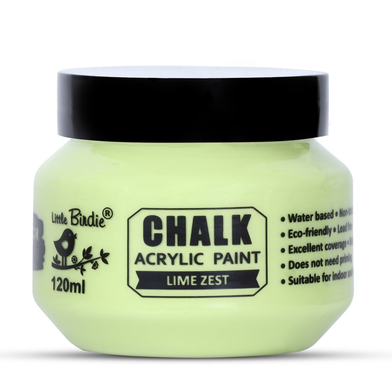 Home Decor Chalk Paint Lime Zest 120ml Bottle