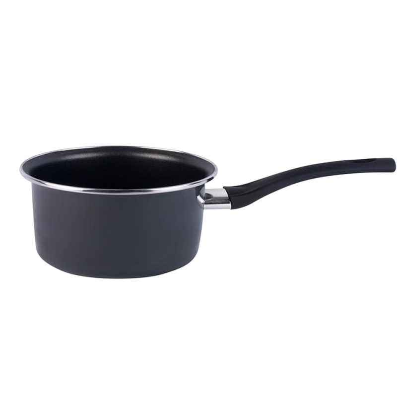 Non-Stick Milkpan Enamel Steel 14cm Grey HH0412