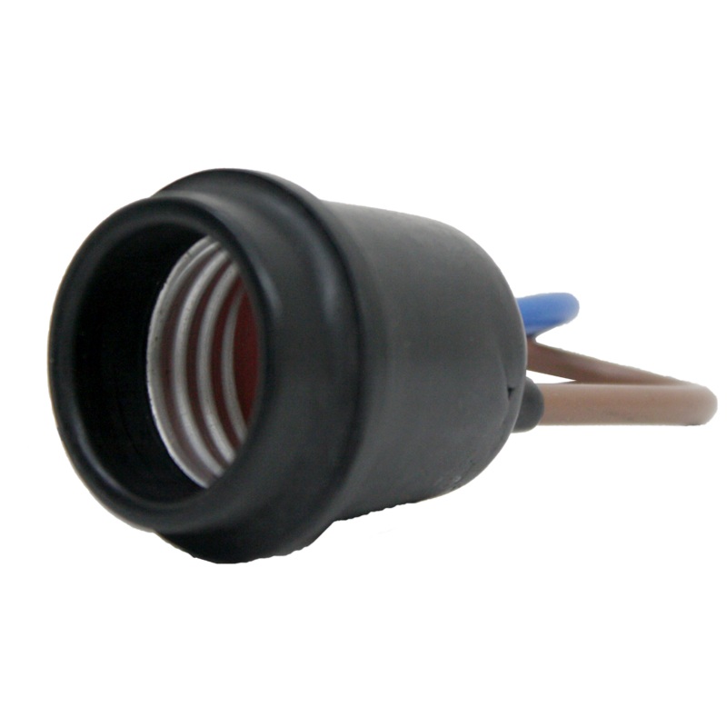 Omni Weatherproof Rubber Socket With 2 Wire E27602