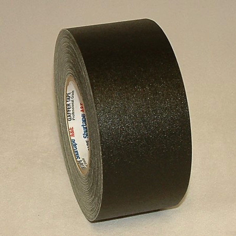 ROLL 3X 50YD BLACK SHUR PREMIUM GAFFERS TAPE