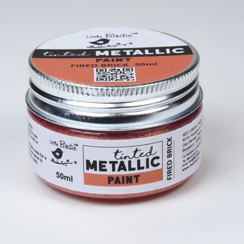 Tinted Metallic Paint Fired Brick 50Ml Bottle Lb – VC