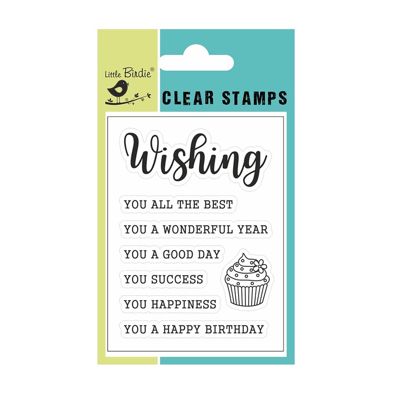 Clear Stamps Wonderful Wishes 4X3Inch 8Pcs