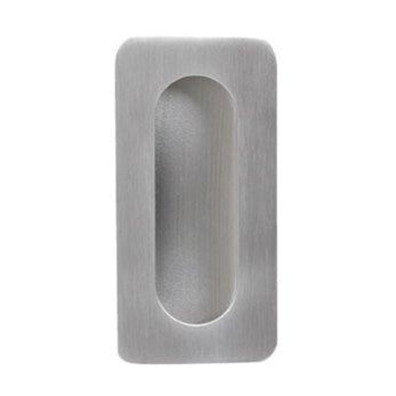 Elliptical Recessed Pull – 4 (102mm) Satin Stainless Steel