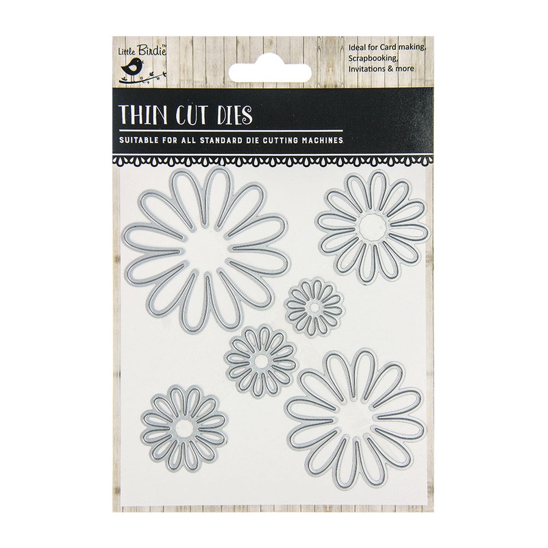 Thin Cut Flower Die Daisy 6Pcs