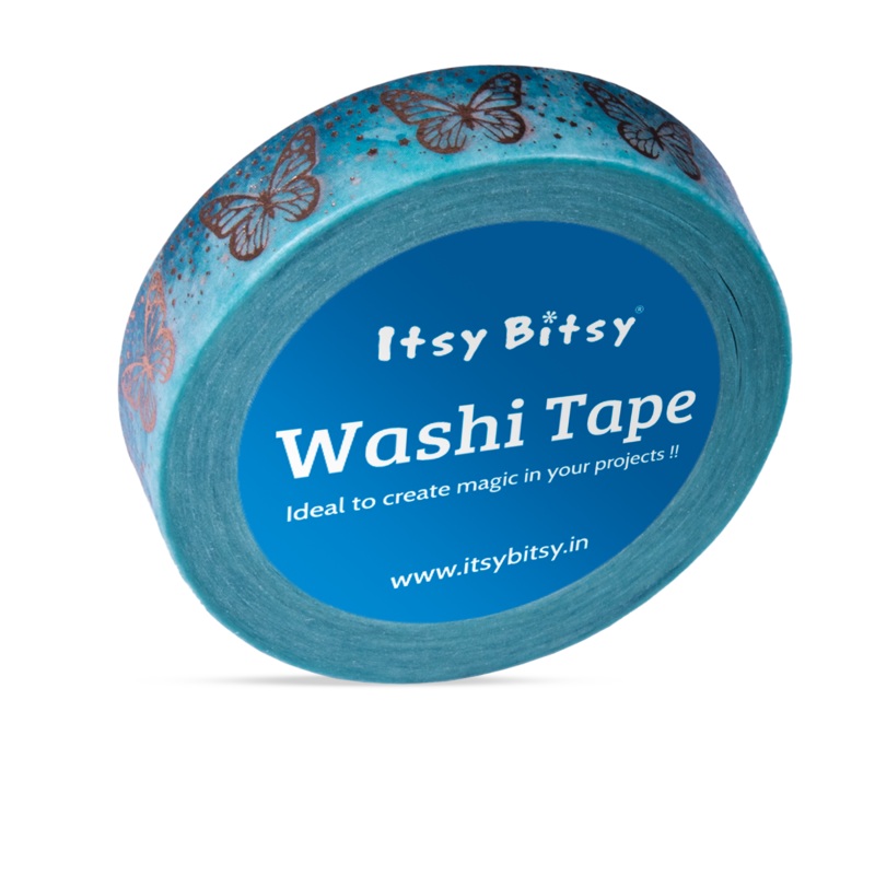 Washi Tape Butterfly Glint 10Mmx10Mtr 1Pc