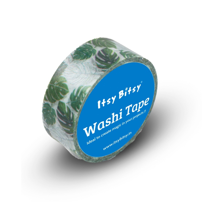 Washi Tape |Monstera Leaves | 15mmx10mtr | 1pc