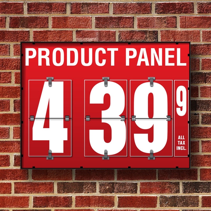 10 Flip Numbers- Single-Product, Wall or Pole Mount