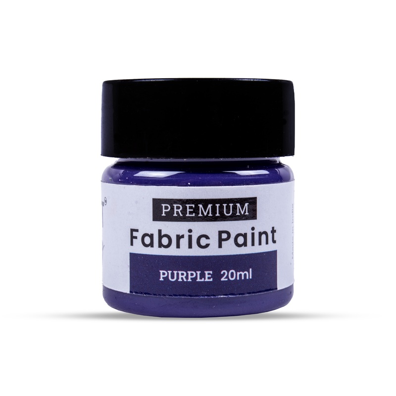 Acrylic Fabric Paint Purple 20ml Bottle
