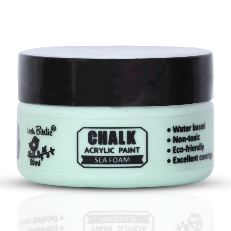 Home Decor Chalk Paint Sea Foam 50ml Bottle
