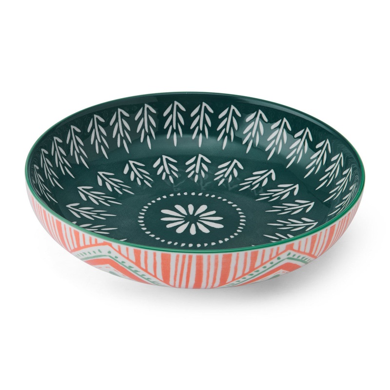 Mikasa Ceramic Bowl, Folk Pattern