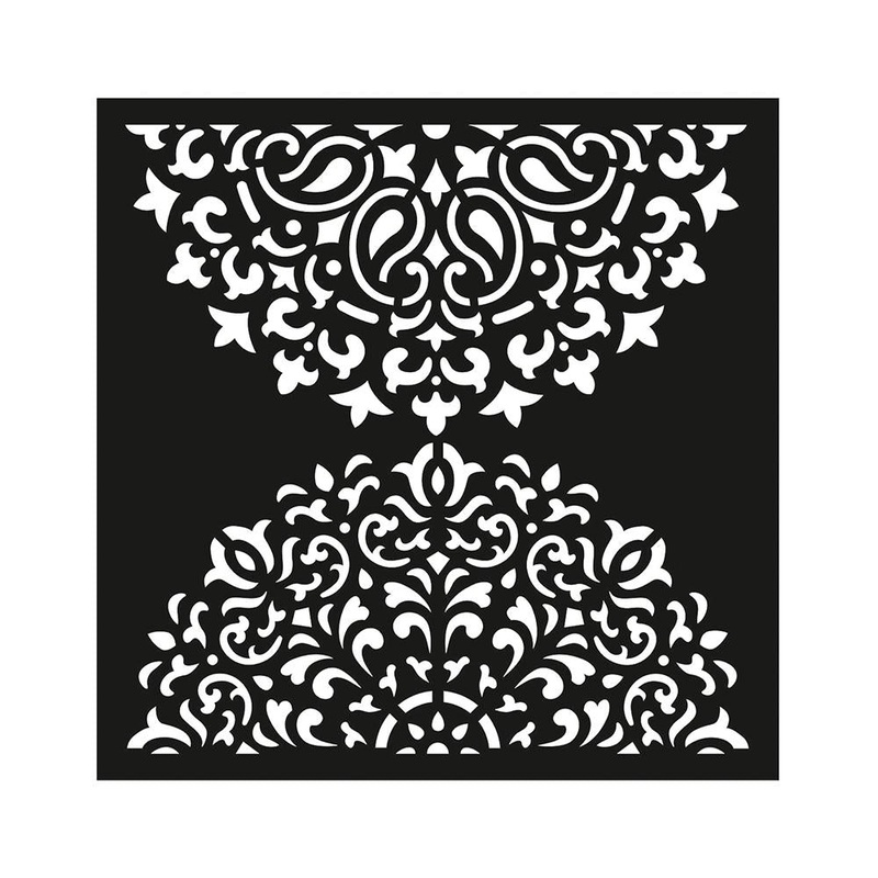 Stencil Mandala Duo 4X4Inch 1Pc Lb