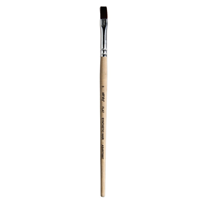 Watercolour Flat Brush Synthetic | Size – 3 | 165mm