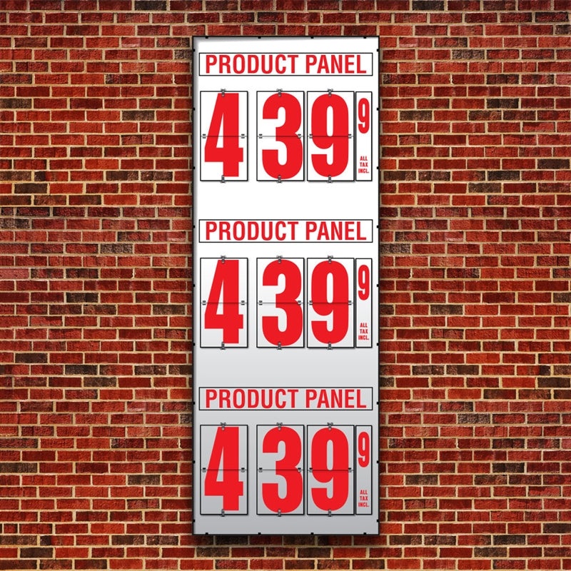 16 Flip Numbers, Three-Product, Pole or Wall Mount