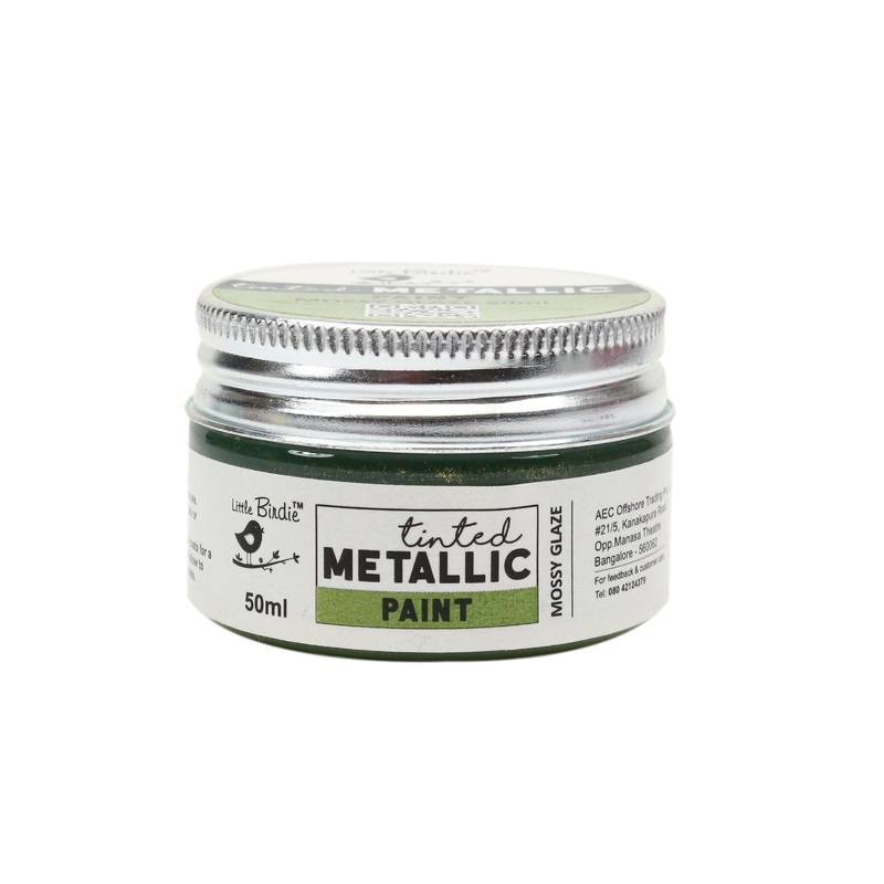 Tinted Metallic Paint Mossy Glaze 50Ml Bottle Lb – VC
