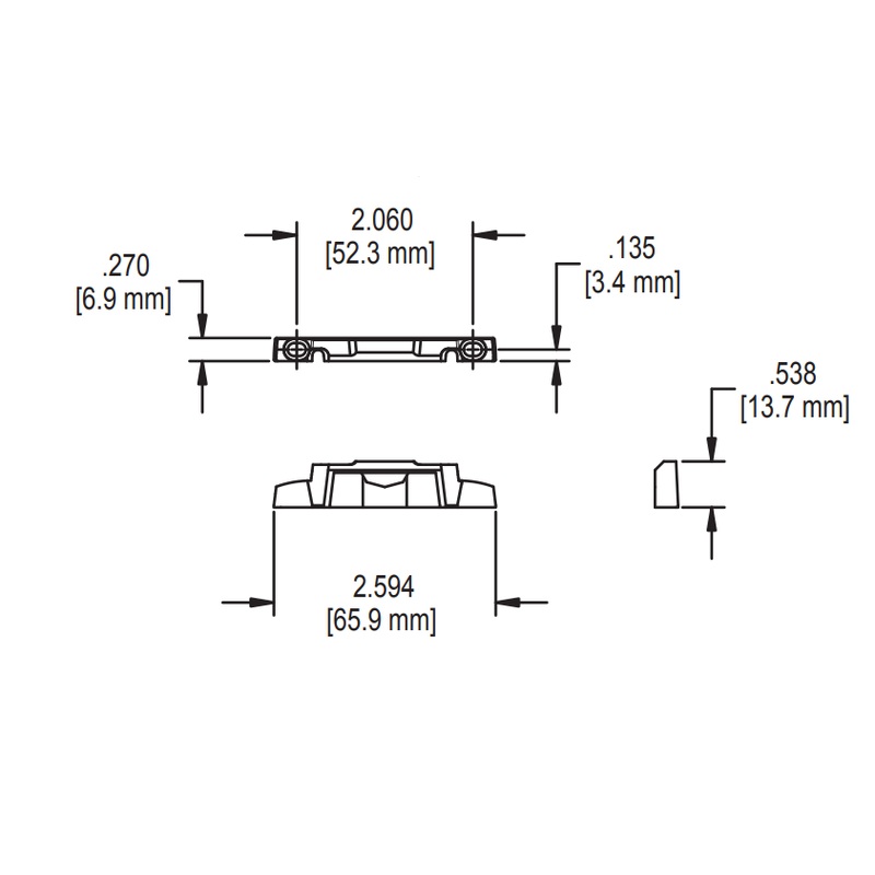 Truth Hardware 2-1/16 EntryGard Cam Lock Keeper with Alignment Lugs – White or Beige