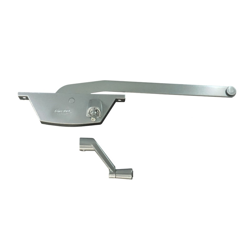 WRS Fenestra 9 Left or Right Hand Single Arm Face Mounted Casement Operator and Handle Set – Aluminum