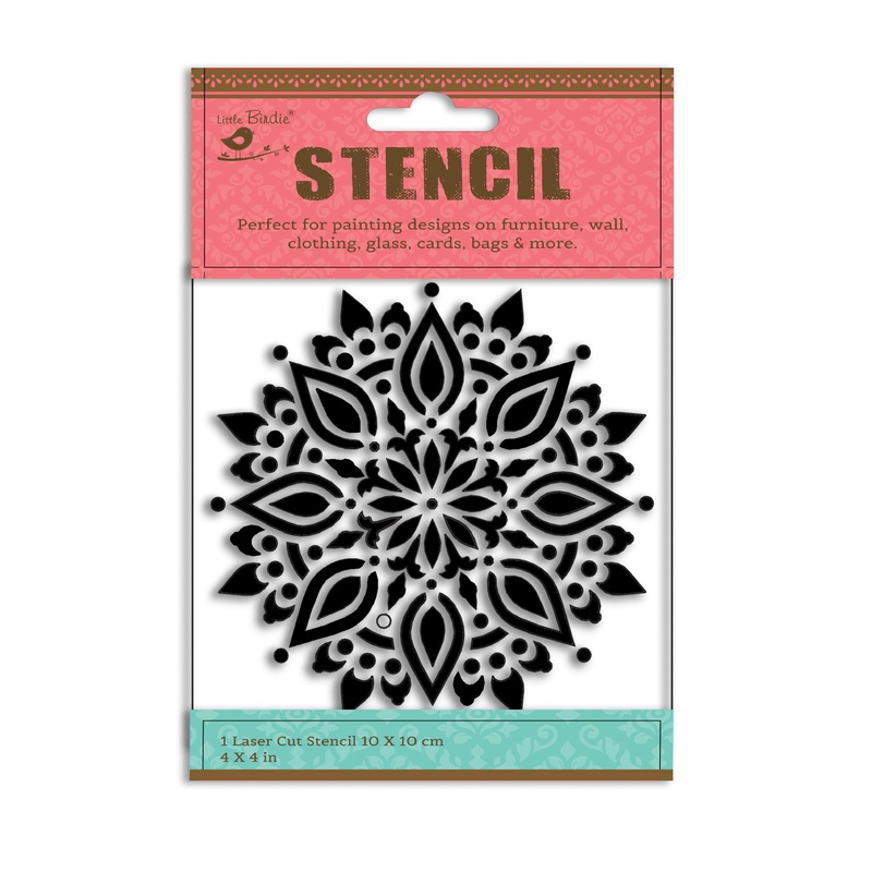 Stencil Classic Mandala 4 X 4Inch 1Pc Pbci Lb