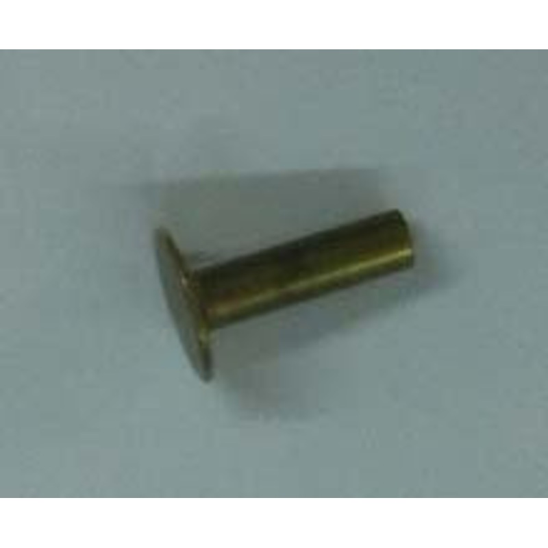 9/64 X 1/2 X 3/8 SEMI TUBE RIVET (BRASS) [AA6530]