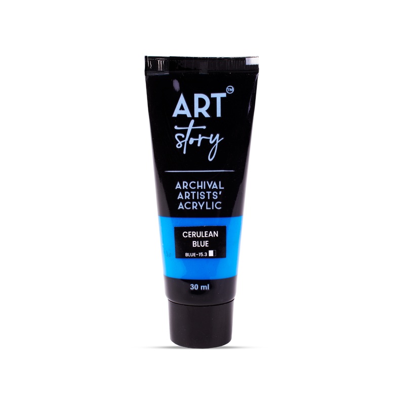 Artists Acrylic Colour Cerulean Blue 30ml Tube