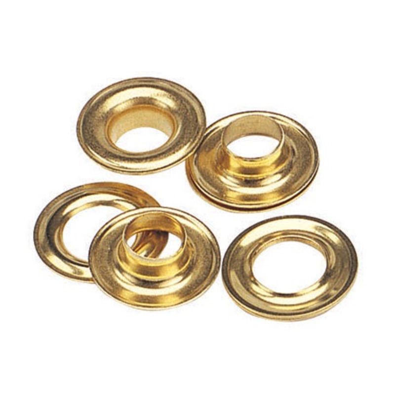 BOX 2031 BRASS GROMMETS & WASHERS  1/4 SIZE #0