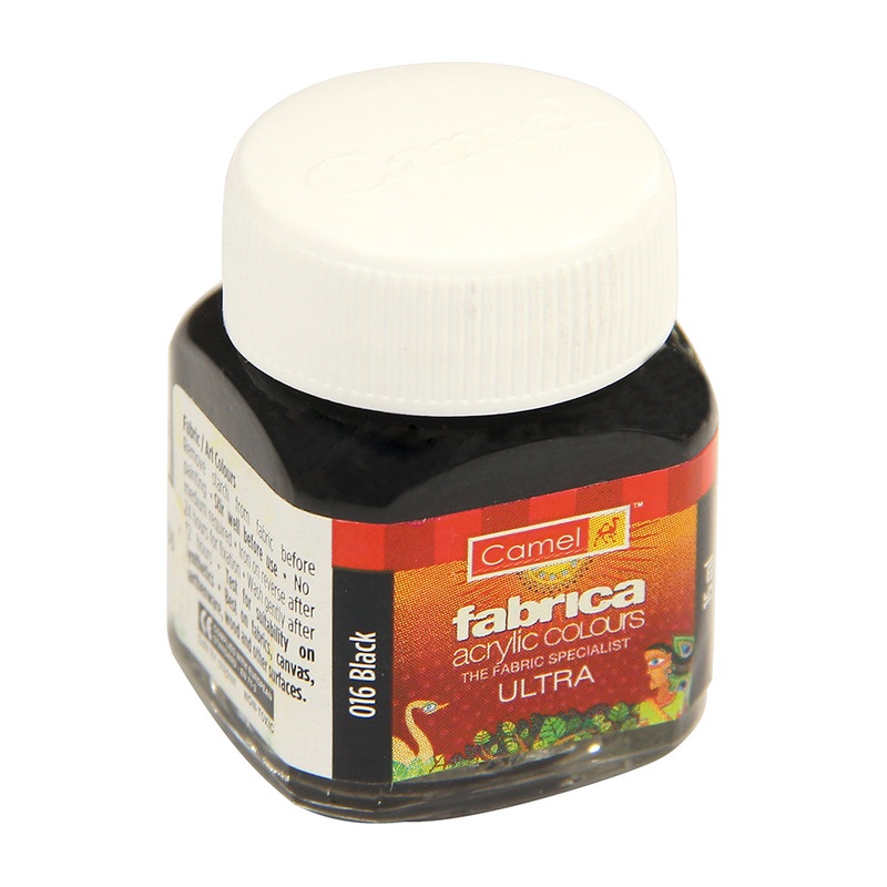 Fabrica Acrylic Colour Ultra Sr1 Black 2209016 15Ml Bottle Camlin