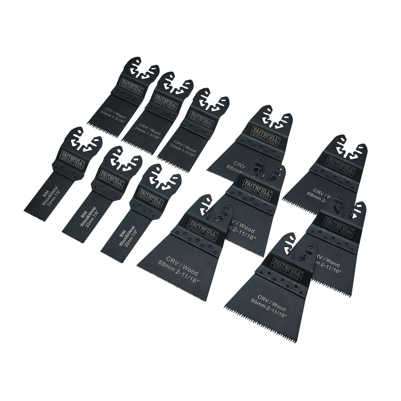 Faithfull 12 Piece Multi-Tool Blade Set