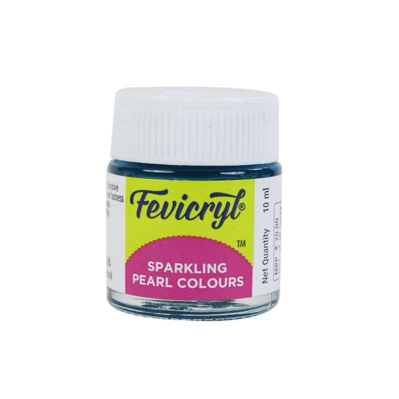 Fevicryl Clr Sprklng Prl Turq.Blu 10Ml
