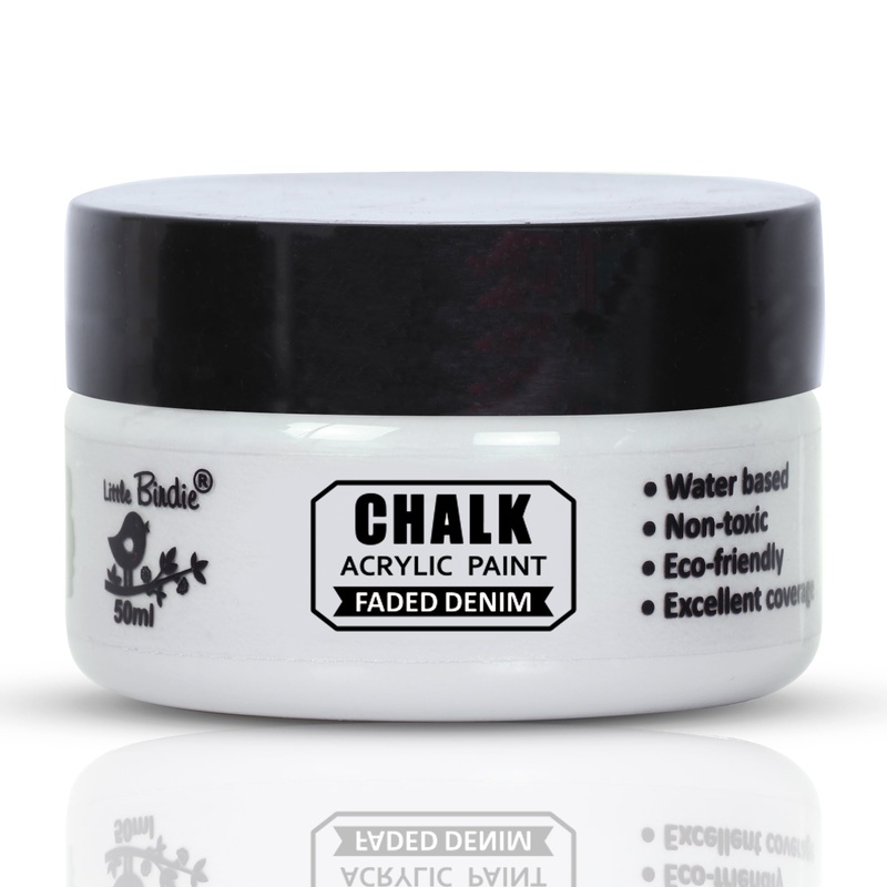 Home Decor Chalk Paint Faded Denim 50ml Bottle